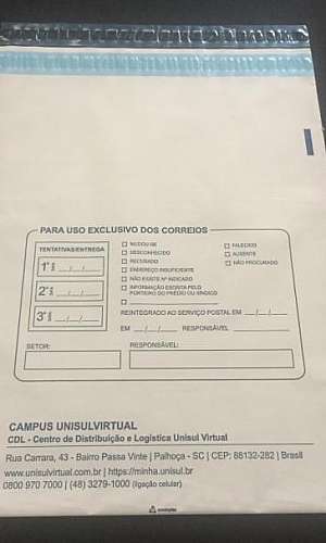 Envelope para raio x Envelope para raio x